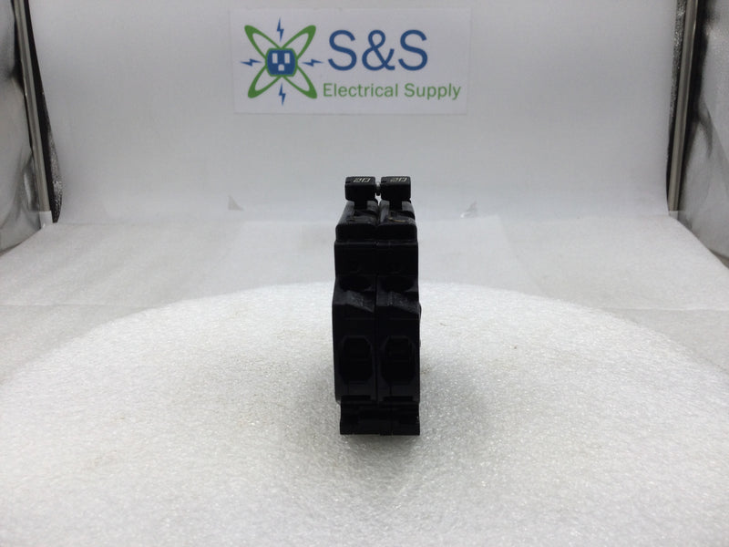 Challenger A2020 20 Amp 2 Pole 120/240V Circuit Breaker - Old Style w/ Hooks