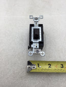 Bryant CSB120B Single Pole 20A 120-277V Toggle Switch Back & Side Wired in Black