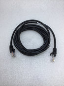 Quiktron 570-135-007 CAT5e 7 Ft Ethernet Cable - Black Cord - Lot of 8