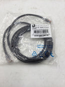 Lot of 10 Quiktron 560-135-007 CAT5e 7 Ft Ethernet Cable Computer Network CAT5 RJ45 Internet BLACK Non Booted C5E CM Patch Cord