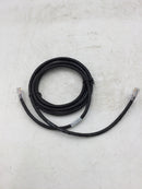 Lot of 10 Quiktron 560-135-007 CAT5e 7 Ft Ethernet Cable Computer Network CAT5 RJ45 Internet BLACK Non Booted C5E CM Patch Cord