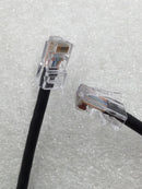 Lot of 10 Quiktron 560-135-007 CAT5e 7 Ft Ethernet Cable Computer Network CAT5 RJ45 Internet BLACK Non Booted C5E CM Patch Cord