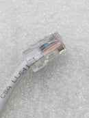 Quiktron 560-125-015 15 Ft Ethernet Cable Computer Network CAT5 RJ45 Internet White Non Booted C5E CM Patch Cord