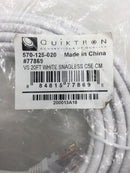 Quiktron 570-125-020 CAT5e 20 Ft Ethernet Cable - White Snagless C5E CM