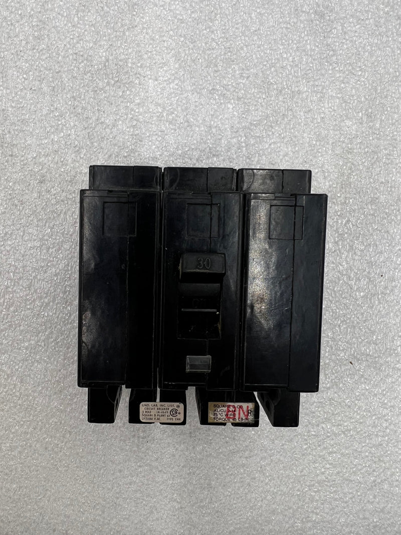 Square D Eh4 Eh34030 3 Pole 30 Amp 480y/277v Circuit Breaker Eh