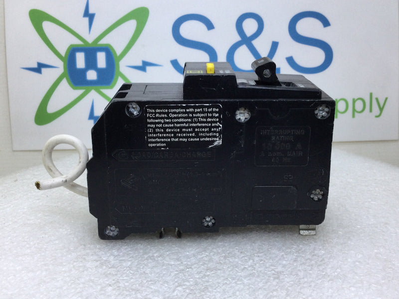 Square D QO220GFI 20 Amp 2 Pole 120/240V GFI Circuit Breaker - Short Wire