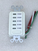 Intermatic EI215W Electronic In Wall Switch Countdown Timer 15/30/60 Minute, 2/4 Hour SPST 1800 Watts