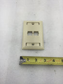 Commscope M12L-246 Ivory 2-Port Faceplate 108168477