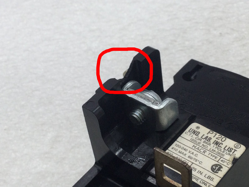 Pushmatic P120 20 Amp 1 Pole 120/240V Circuit Breaker - Cosmetic Flaw