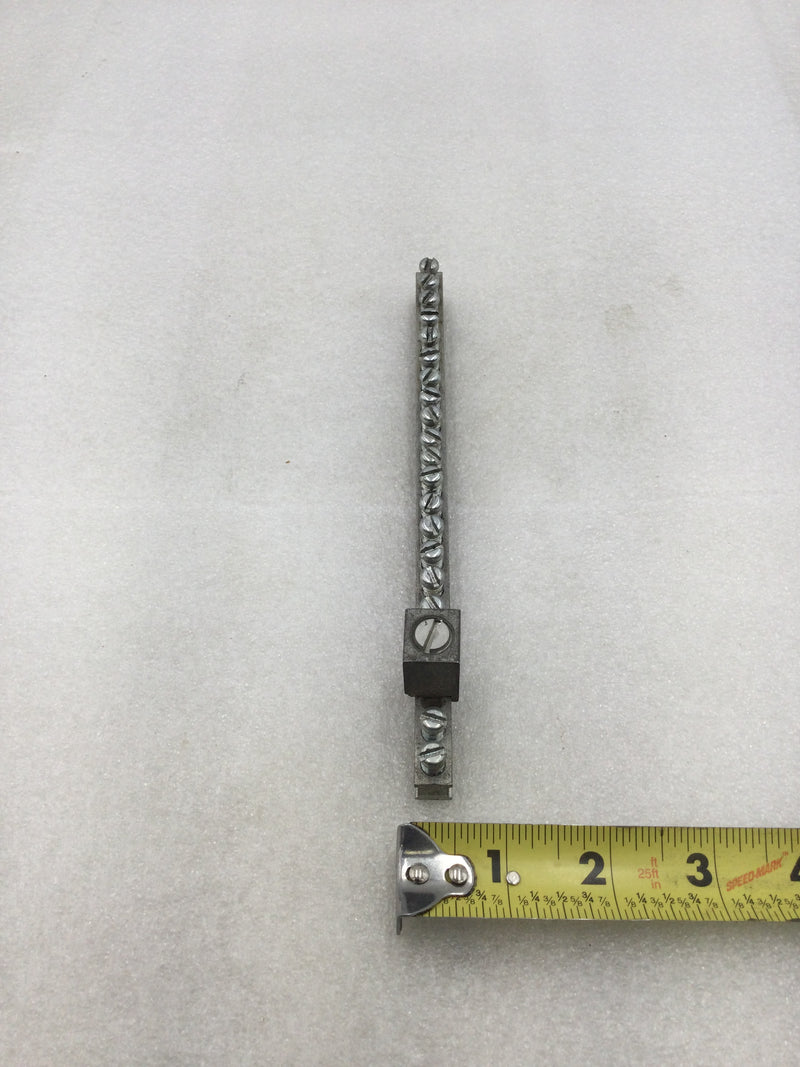 Ilsco NA70-R 22 Position Ground Bar with CMC CA-206-1 Ground Lug