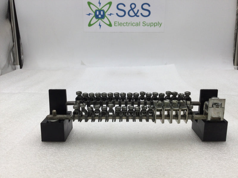 2 Level 35 Position Isolated Neutral/Ground Bar w/Clamp Down Neutral Lug