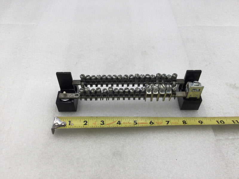 2 Level 35 Position Isolated Neutral/Ground Bar w/Clamp Down Neutral Lug