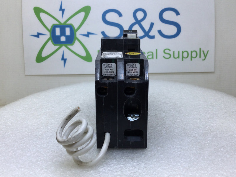 Square D QO215CAFI 15 Amp 2 Pole 120/240V Arc Fault Circuit Breaker