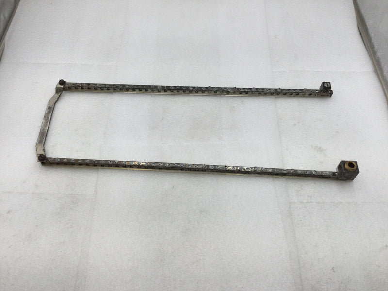 ITE 39-Position Grounding Bar w/notched Cross Bar