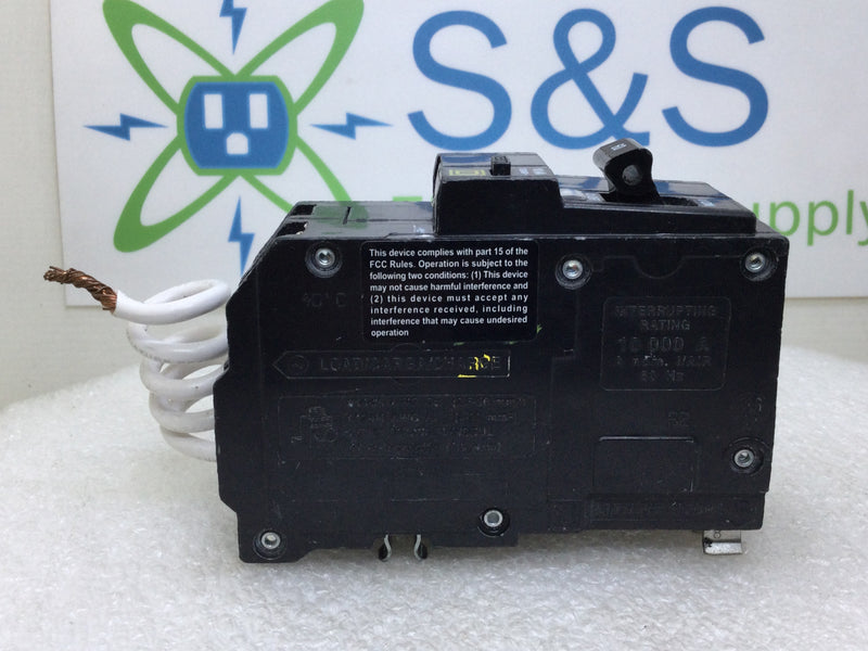 Square D QO260GFI 60 Amp 2 Pole 120/240V GFCI Circuit Breaker - Black Button
