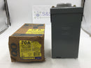 Square D QO24L70RB 70 Amp 120/240V 2/4 Circuit Main Lug Outdoor Load Center