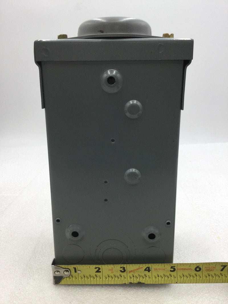 Square D QO24L70RB 70 Amp 120/240V 2/4 Circuit Main Lug Outdoor Load Center