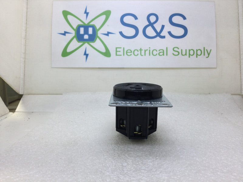 Leviton 5207-S10 Flush Mount 30 Amp Receptable 125/250 VAC NEMA 10-30R Rated