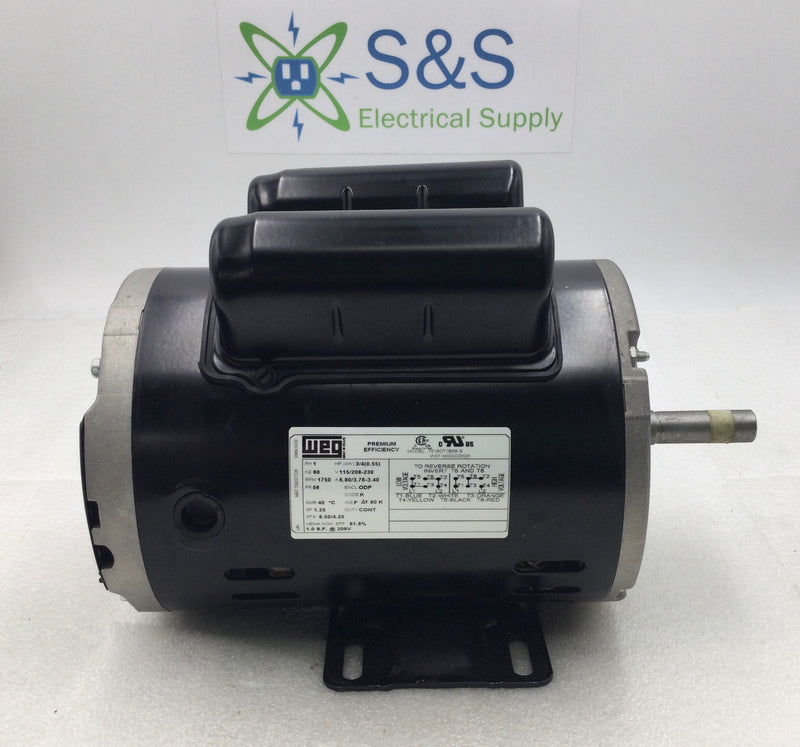WEG .75180T1B56-S 40 Amp 1-Phase 230V Induction Electrical Motor
