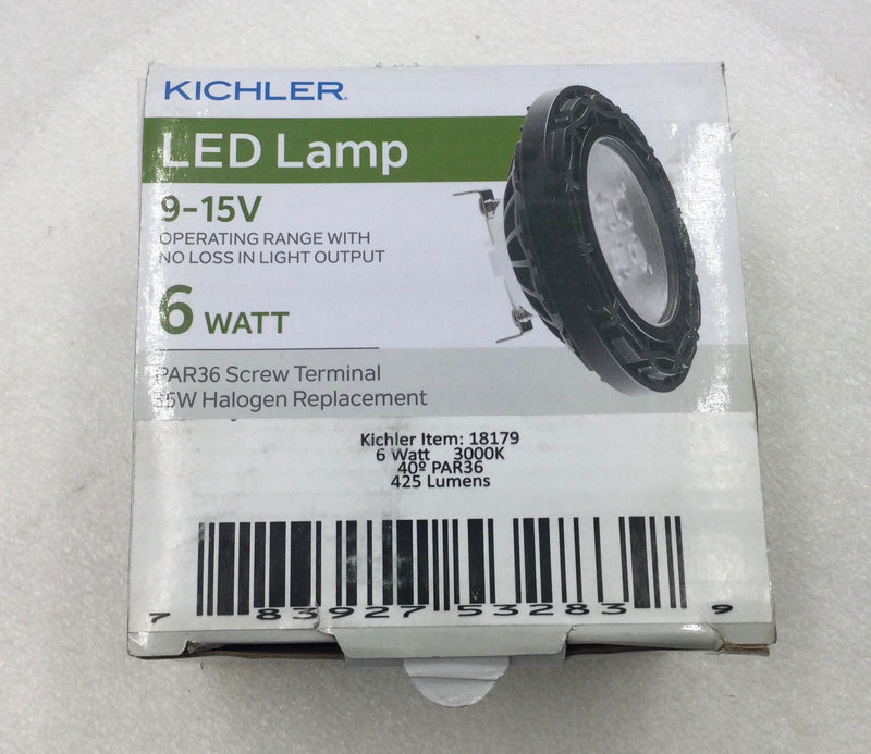 Kichler 18179 0.9 Amp 6W 3000K 12V 425-Lumens LED Lamp