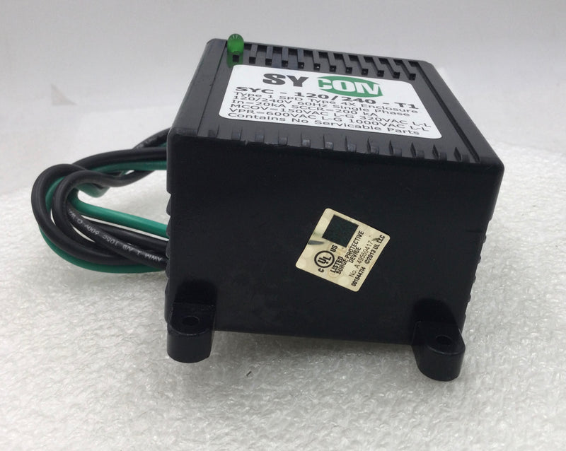Sycom SYC-120/240-T1 1-Phase 60Hz 240V Surge Protector Device