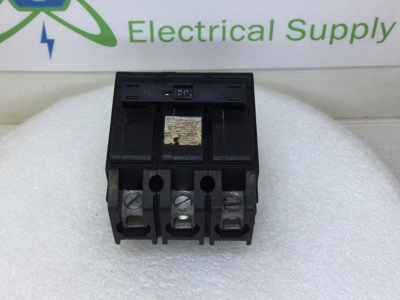 Murray/Crouse Hinds MP330 30 Amp 3 Pole 240V Plug-In Style MP-A Circuit Breaker