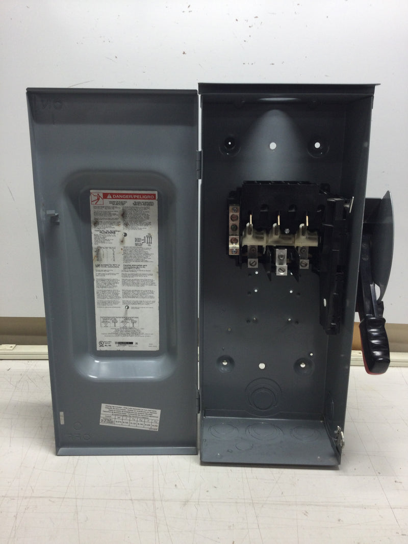 Square D HU363NRB 100 AMP 600 VAC 3 Phase Heavy Duty Safety Switch in
