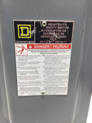 Square D HU363NRB 100 AMP 600 VAC 3 Phase Heavy Duty Safety Switch in Nema 3R Enclosure