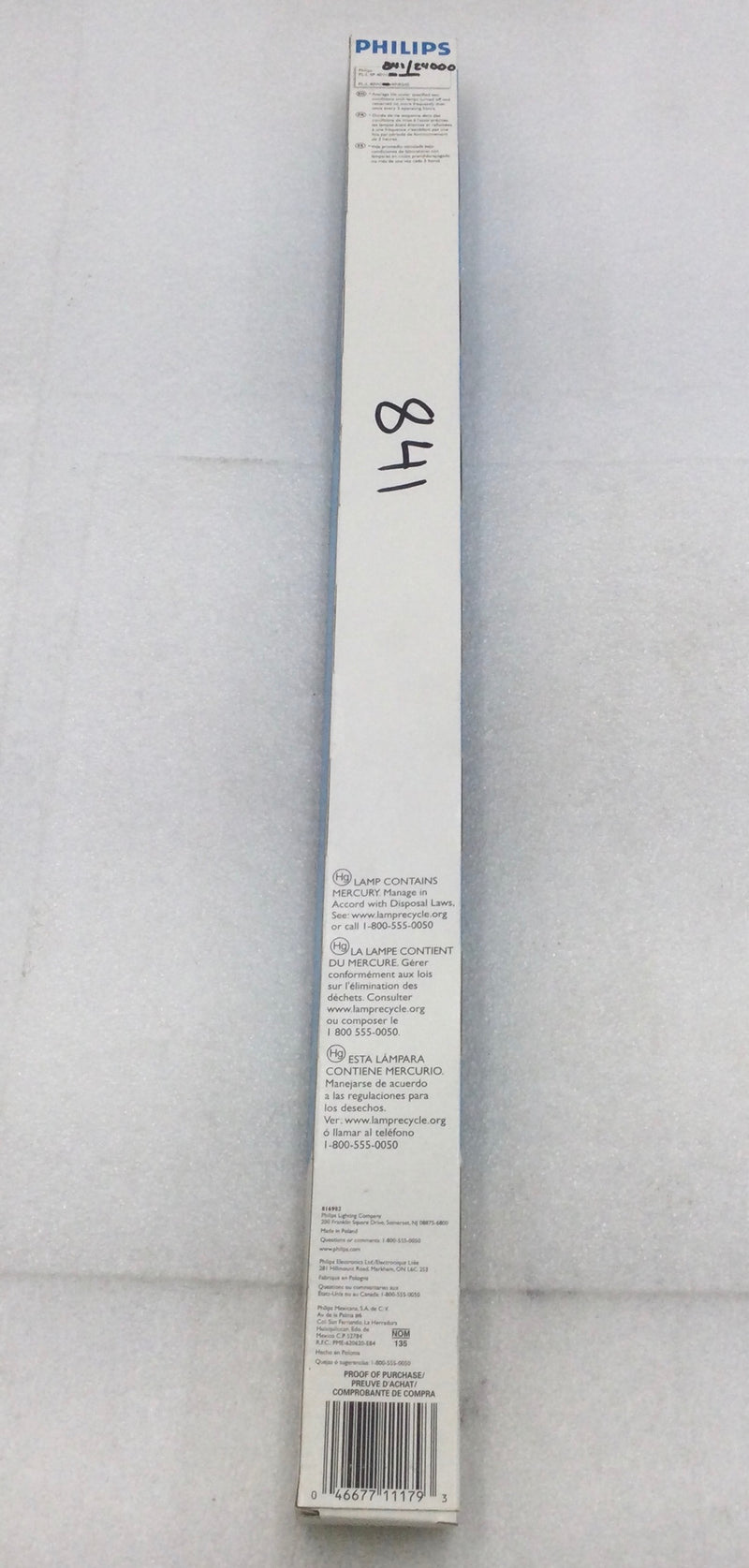 Philips  PL-L4P40W/841/4P/IS 40W 4-Pin 3300Lm Fluorescent Lamp