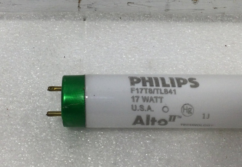 Philips F17T8/TL841 Alto Technology 24" 17 Watt T8 Fluorescent Light Bulb - Box of 25