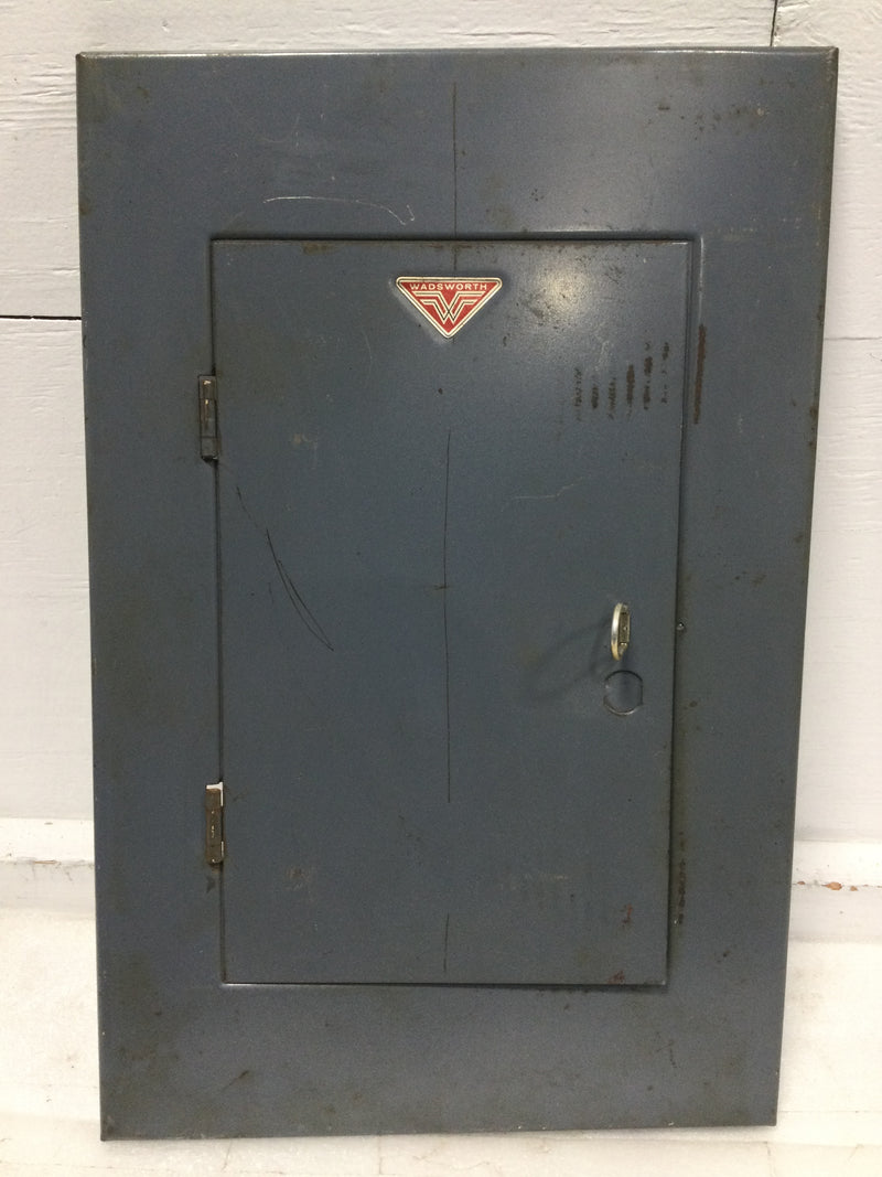 Wadsworth L100MB12-20 100 Amp 12 Space 120/240V Cover Door 18 3/4" x 12 3/8"