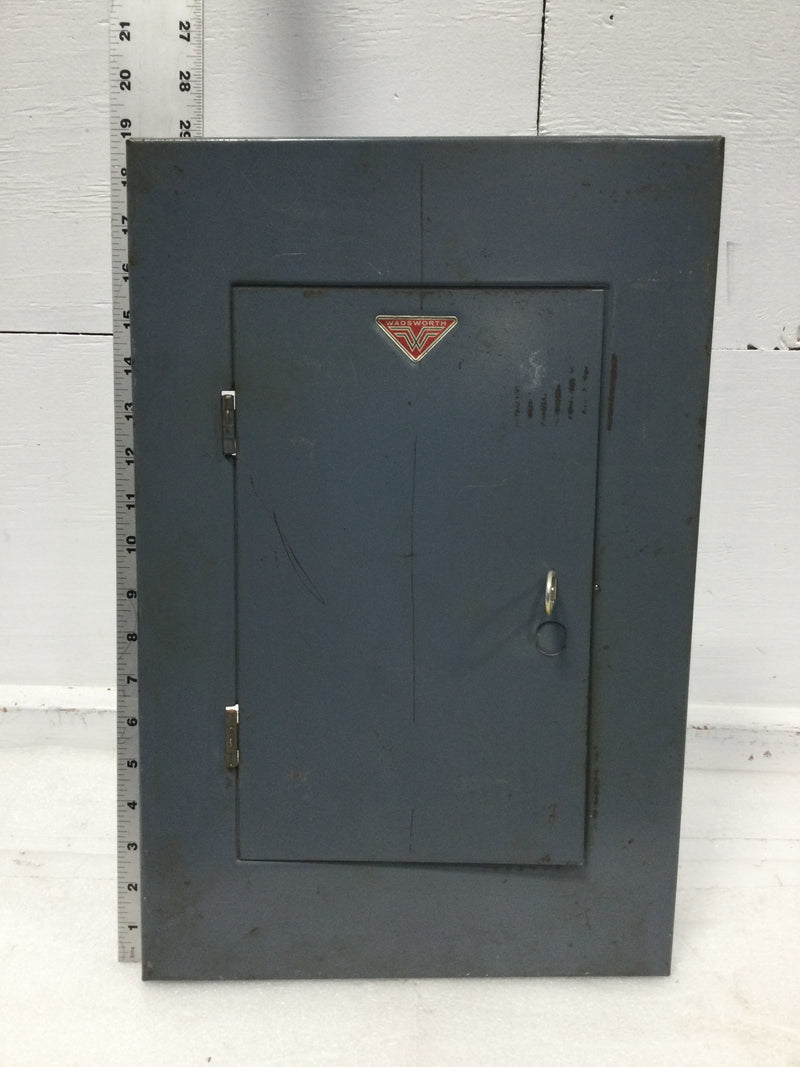 Wadsworth L100MB12-20 100 Amp 12 Space 120/240V Cover Door 18 3/4" x 12 3/8"