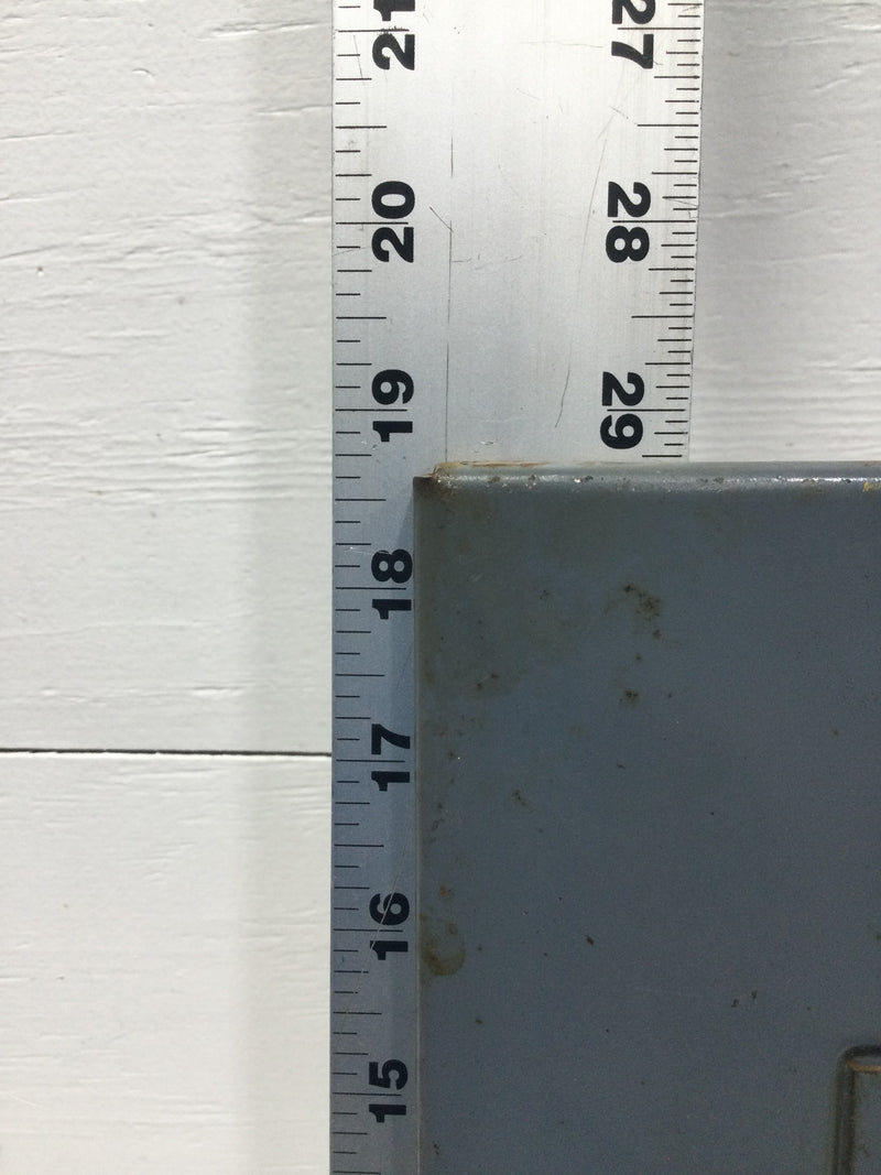 Wadsworth L100MB12-20 100 Amp 12 Space 120/240V Cover Door 18 3/4" x 12 3/8"