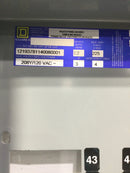 Square D MHC32SHR Cover/Door Only 44 Space Panelboard Catalog No. 12193781140080001 Type 1 NQOD Panel Board, 225Amp, 120V 3 Ph 4 wire 35 1/8" x 18 1/8"