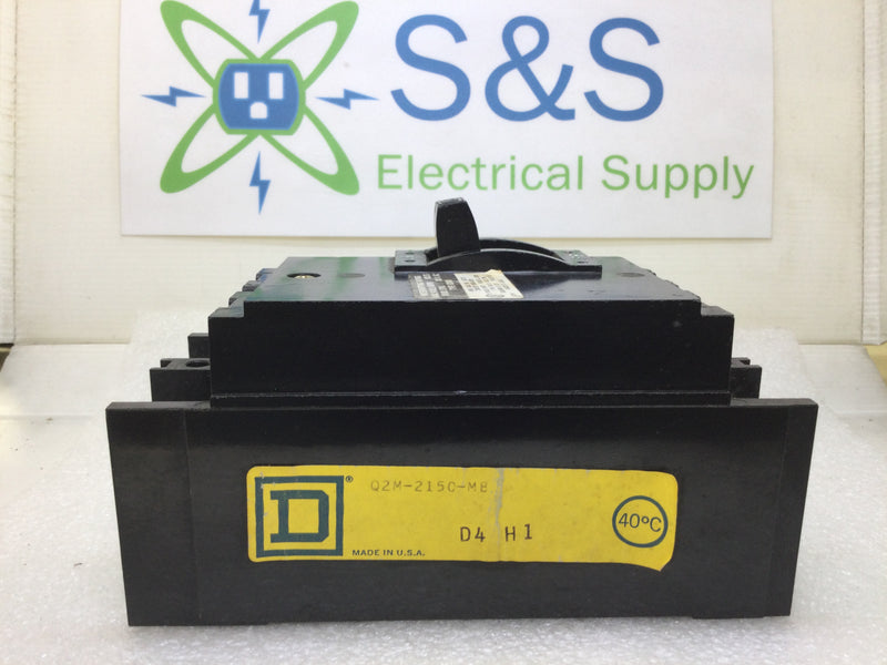 Square D Q2M-2150-MB 2 Pole 150 Amp 240 Volt Bolt Circuit Breaker Q2M2150MB