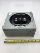 GE General Electric 741X 1G7 100 Amp Meter Socket Single Phase 600 VAC 8" X 9.5"
