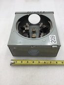 GE General Electric 741X 11G232 100 Amp Meter Socket Single Phase 600 VAC 8" X 9.5"