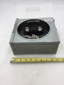 GE General Electric 741X 11G232 100 Amp Meter Socket Single Phase 600 VAC 8" X 9.5"
