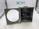 GE General Electric 741X 11G232 100 Amp Meter Socket Single Phase 600 VAC 8" X 9.5"