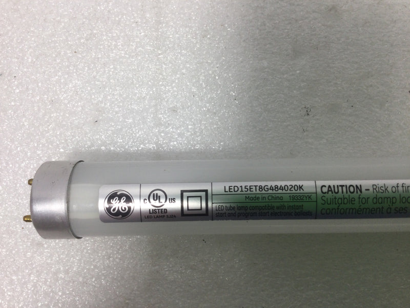 General Electric LED15ET8G484020K 15W 1850Lm 4000K LED Tube