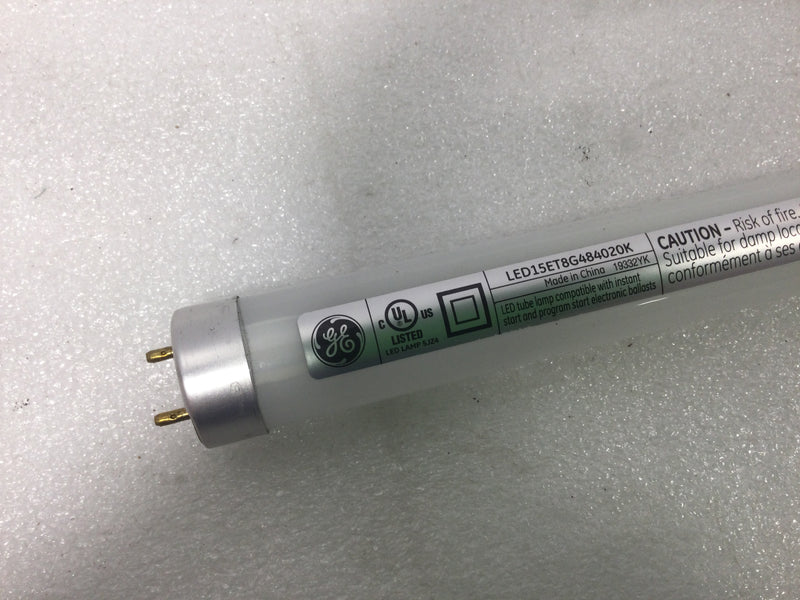 General Electric LED15ET8G484020K 15W 1850Lm 4000K LED Tube