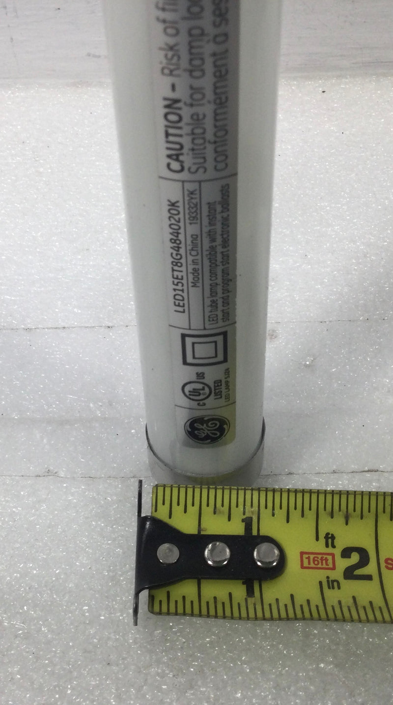 General Electric LED15ET8G484020K 15W 1850Lm 4000K LED Tube
