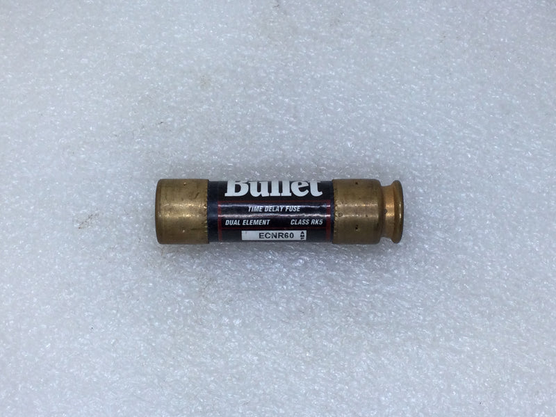 Bullet ECNR60 60 Amp 250V Time Delay Dual Element Class RK5 Fuse