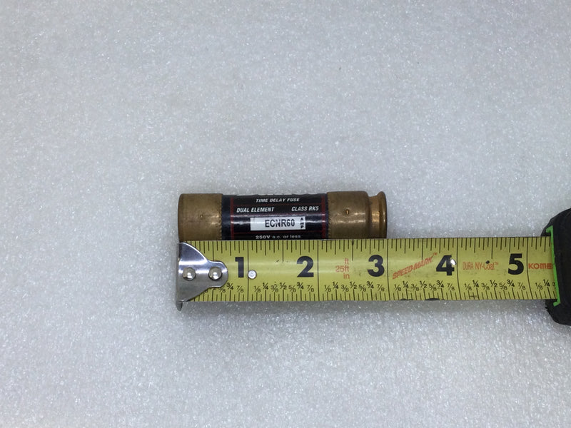 Bullet ECNR60 60 Amp 250V Time Delay Dual Element Class RK5 Fuse