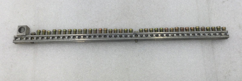 41 Position 4-14 AWG Grounding Bar 15 1/2" x 3/4"