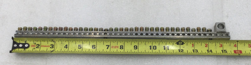41 Position 4-14 AWG Grounding Bar 15 1/2" x 3/4"