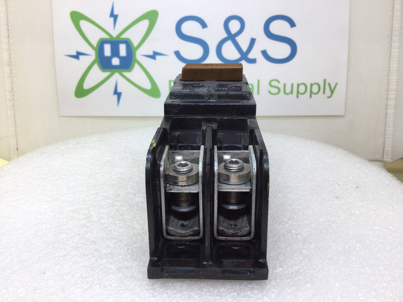 Bryant BJ2150B 150 Amp 2 Pole 120/240v Type BJ Main Breaker -Chipped Handle Tie