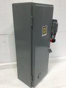 Square D 8538SBG63V02SY157Y74Y76 AC Combination Motor Starter, 30A, 1 Phase Type 1 Enclosure