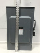 Square D H224NRB Safety switch, heavy duty, fusible, 200A, 3 wire, 2 pole, 1 neutral, 60hp, 240VAC/250VDC, NEMA 3R, bolt on hub provision - missing Neutral