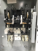 Square D H224NRB Safety switch, heavy duty, fusible, 200A, 3 wire, 2 pole, 1 neutral, 60hp, 240VAC/250VDC, NEMA 3R, bolt on hub provision - missing Neutral